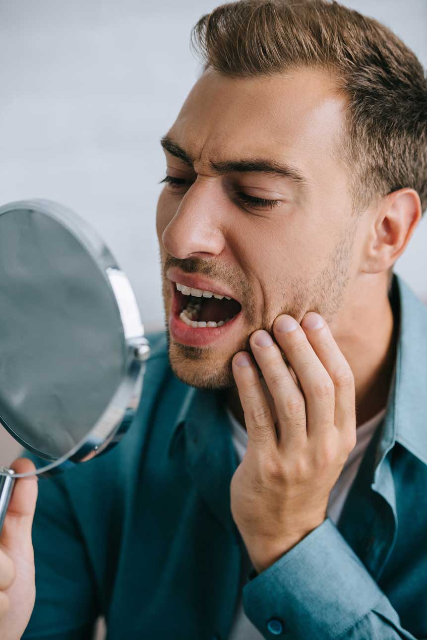 Patient seeking urgent dental care